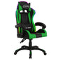 Sedia Da Gaming Con Luci A Led Rgb Rossa E Nera In Similpelle
