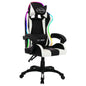 Sedia Da Gaming Con Luci A Led Rgb Rossa E Nera In Similpelle