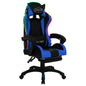 Sedia Da Gaming Con Luci A Led Rgb Rossa E Nera In Similpelle