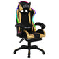 Sedia Da Gaming Con Luci A Led Rgb Rossa E Nera In Similpelle