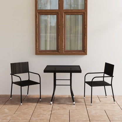 Set Mobili Da Pranzo Per Giardino 5 Pz In Polyrattan Grigio