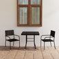 Set Mobili Da Pranzo Per Giardino 5 Pz In Polyrattan Grigio