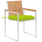 Sedie Da Giardino Con Cuscini 8 Pz In Legno Massello Di Teak