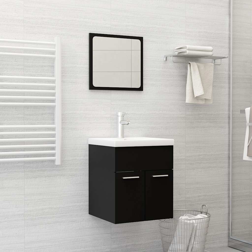 Set Mobili Da Bagno 2 Pz Legno Multistrato