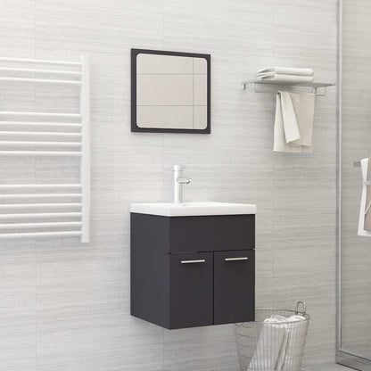 Set Mobili Da Bagno 2 Pz Legno Multistrato