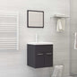 Set Mobili Da Bagno 2 Pz Legno Multistrato