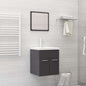 Set Mobili Da Bagno 2 Pz Legno Multistrato