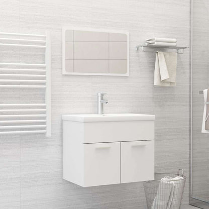 Set Mobili Da Bagno 2 Pz In Legno Multistrato