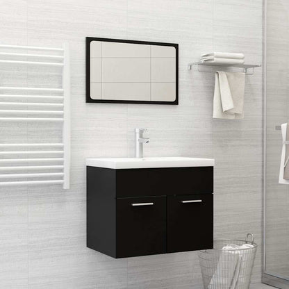 Set Mobili Da Bagno 2 Pz In Legno Multistrato