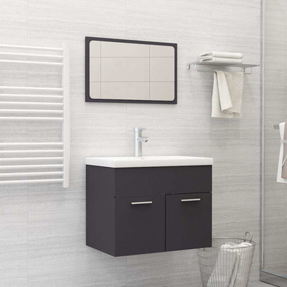 Set Mobili Da Bagno 2 Pz In Legno Multistrato