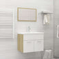 Set Mobili Da Bagno 2 Pz In Legno Multistrato