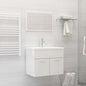 Set Mobili Da Bagno 2 Pz In Legno Multistrato
