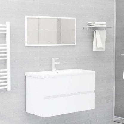 Set Mobili Da Bagno 2 Pz In Legno Multistrato