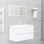 Set Mobili Da Bagno 2 Pz In Legno Multistrato