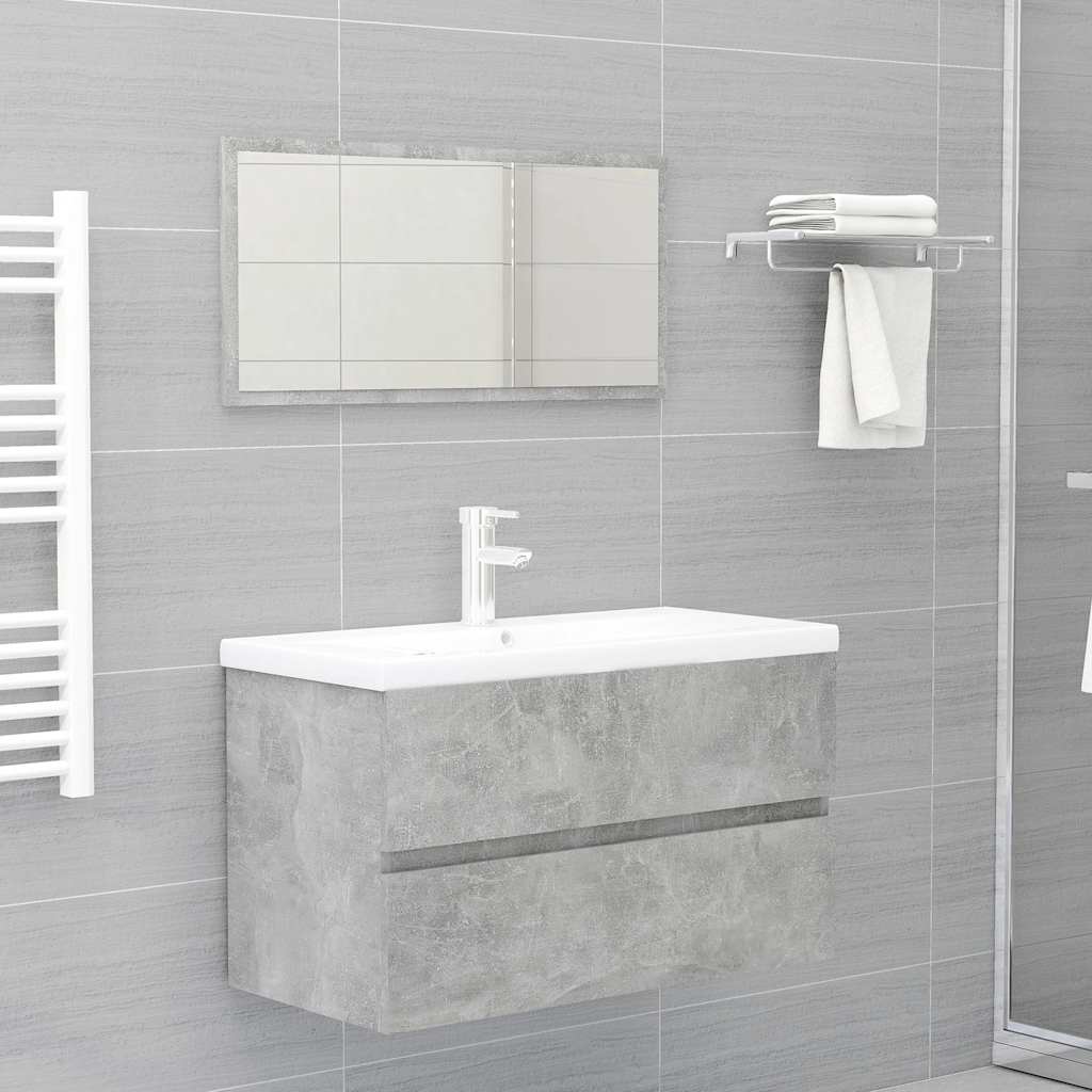 Set Mobili Da Bagno 2 Pz In Legno Multistrato