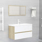 Set Mobili Da Bagno 2 Pz In Legno Multistrato