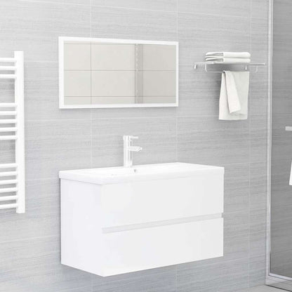 Set Mobili Da Bagno 2 Pz In Legno Multistrato