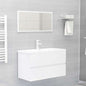 Set Mobili Da Bagno 2 Pz In Legno Multistrato