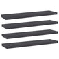 Ripiani Per Libreria 4Pz Grigi 40X10X1,5Cm In Legno Multistrato Grigio Cemento