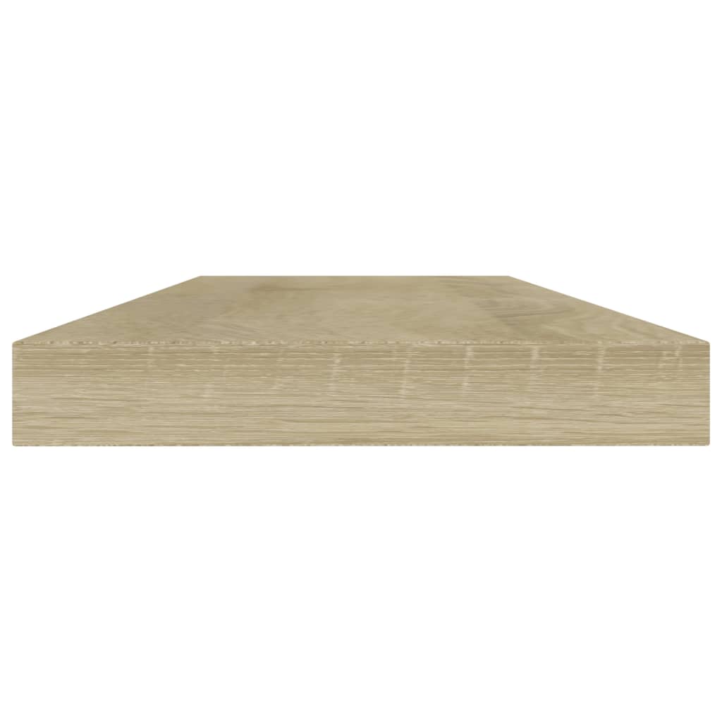 Ripiani Per Libreria 4Pz Rovere Sonoma 40X10X1,5Cm Multistrato Grigio Cemento