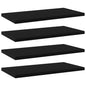 Ripiani Per Libreria 4Pz Neri 40X20X1,5Cm In Legno Multistrato Grigio Cemento