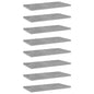 Ripiani Per Libreria 8Pz Grigio Cemento 40X20X1,5Cm Multistrato Grigio Cemento