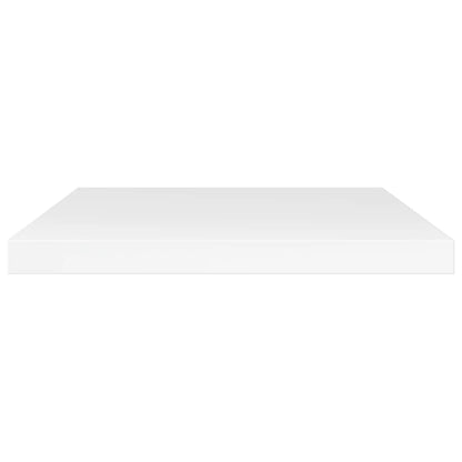 Ripiani Per Libreria 4 Pz Bianco Lucido 40X20X1,5Cm Multistrato Grigio Cemento