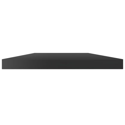 Ripiani Per Libreria 8Pz Nero Lucido 40X20X1,5Cm Multistrato Grigio Cemento