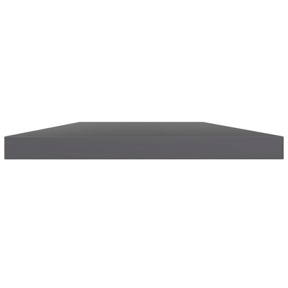 Ripiani Per Libreria 8Pz Grigio Lucido 40X20X1,5Cm Multistrato Grigio Cemento
