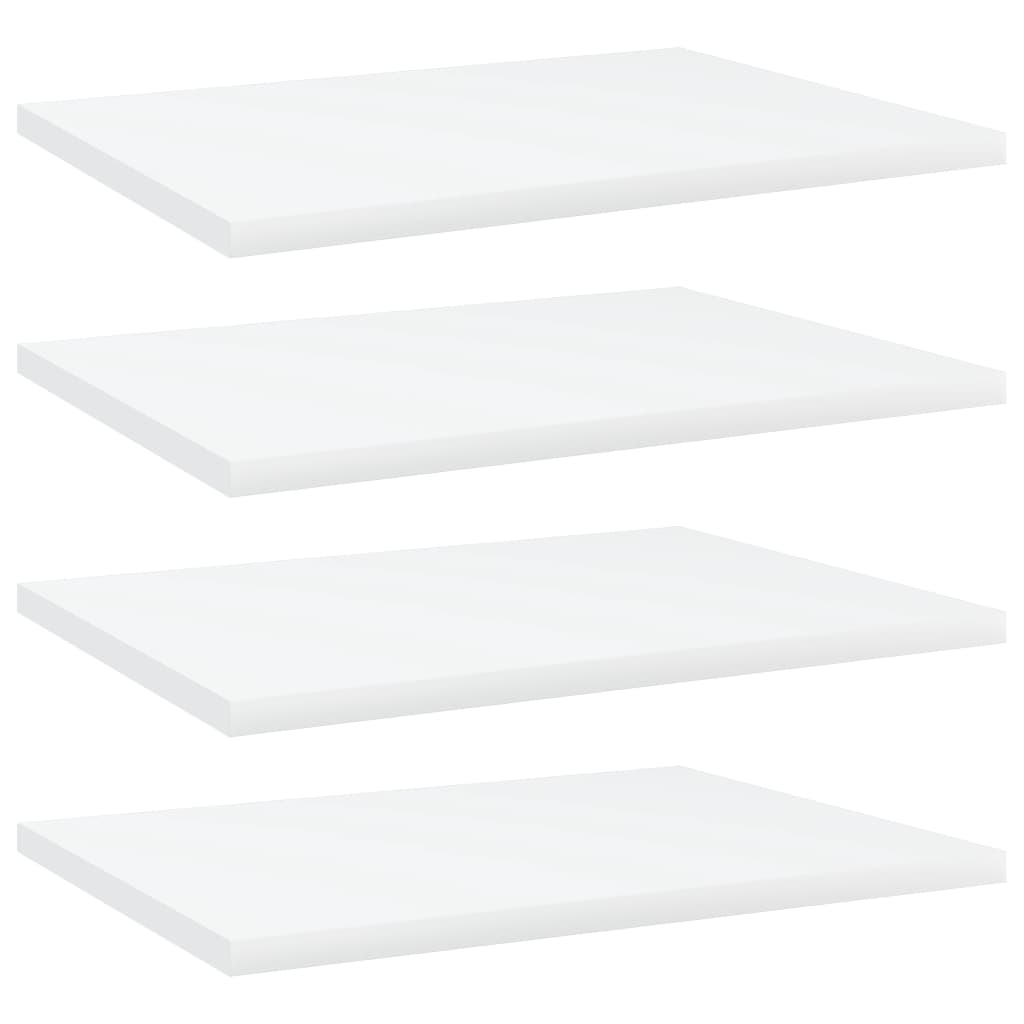 Ripiani Per Libreria 4Pz Bianchi 40X30X1,5 Cm Legno Multistrato Grigio Cemento
