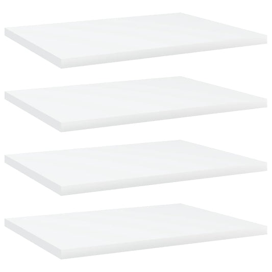 Ripiani Per Libreria 4Pz Bianchi 40X30X1,5 Cm Legno Multistrato Grigio Cemento