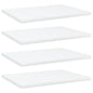 Ripiani Per Libreria 4Pz Bianchi 40X30X1,5 Cm Legno Multistrato Grigio Cemento