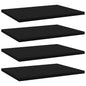 Ripiani Per Libreria 4Pz Neri 40X30X1,5Cm In Legno Multistrato Grigio Cemento