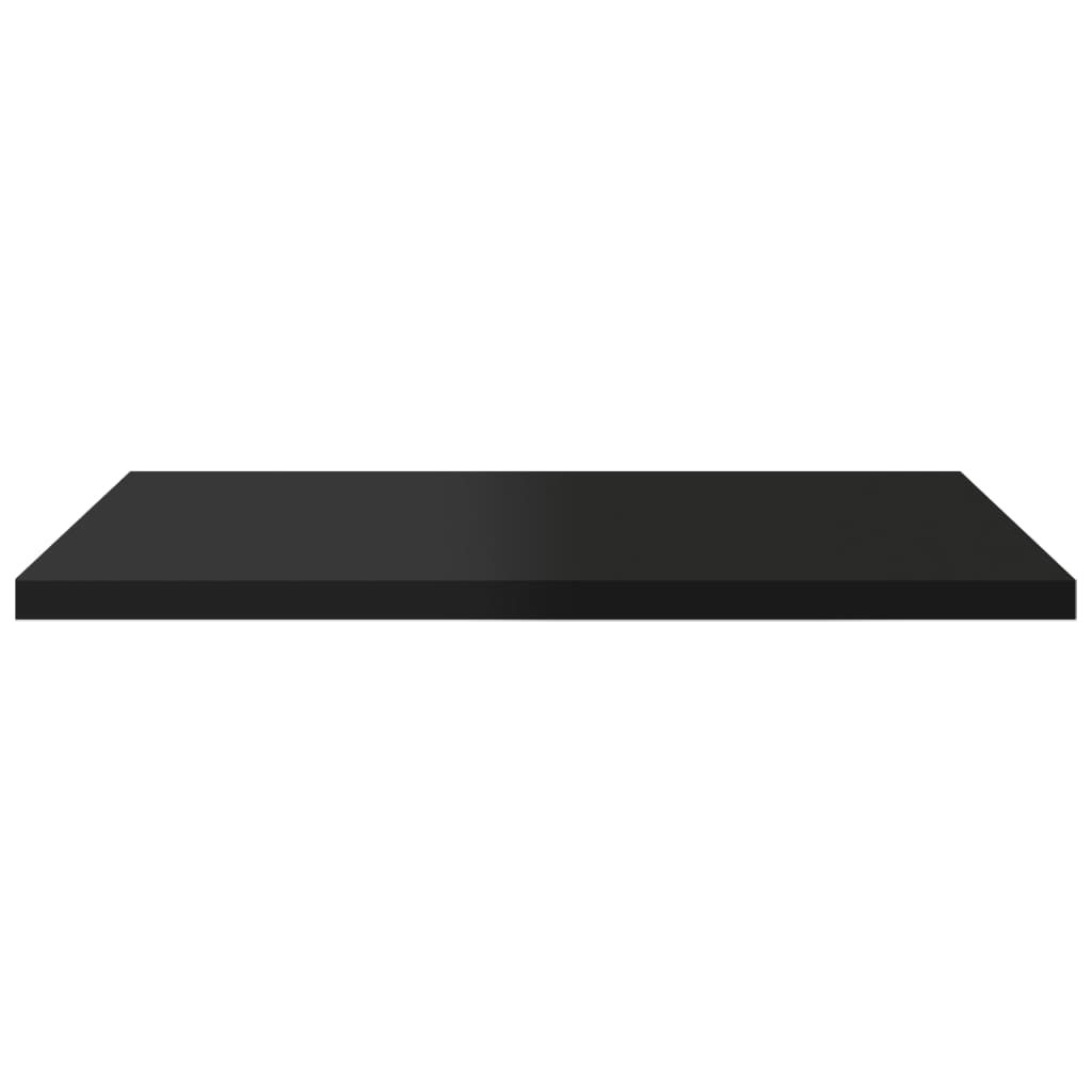 Ripiani Per Libreria 4Pz Nero Lucido 40X30X1,5Cm Multistrato Grigio Cemento