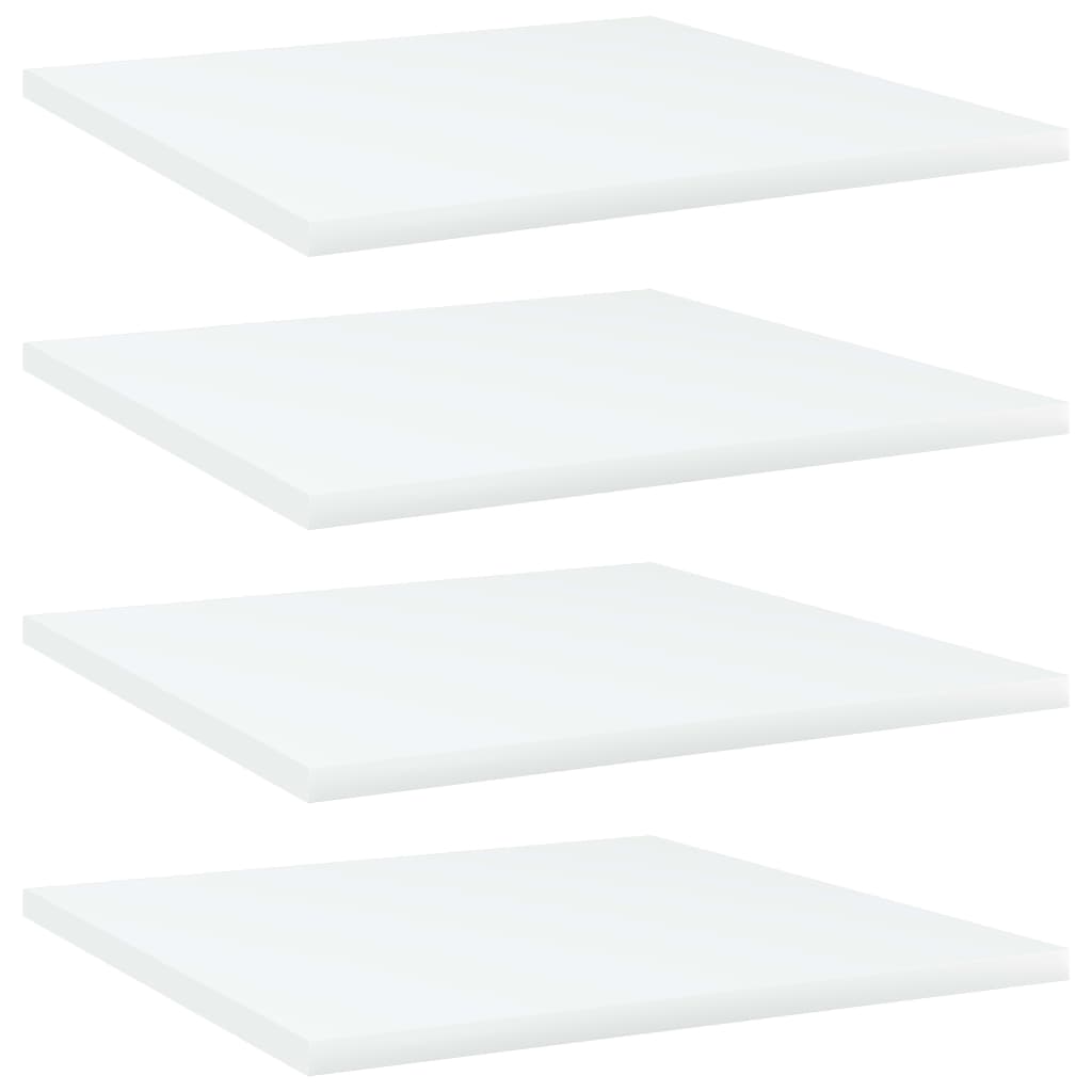 Ripiani Per Libreria 4Pz Bianchi 40X40X1,5 Cm Legno Multistrato Grigio Cemento