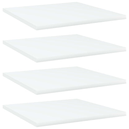 Ripiani Per Libreria 4Pz Bianchi 40X40X1,5 Cm Legno Multistrato Grigio Cemento