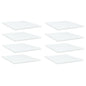 Ripiani Per Libreria 8Pz Bianchi 40X50X1,5Cm Legno Multistrato Grigio Cemento