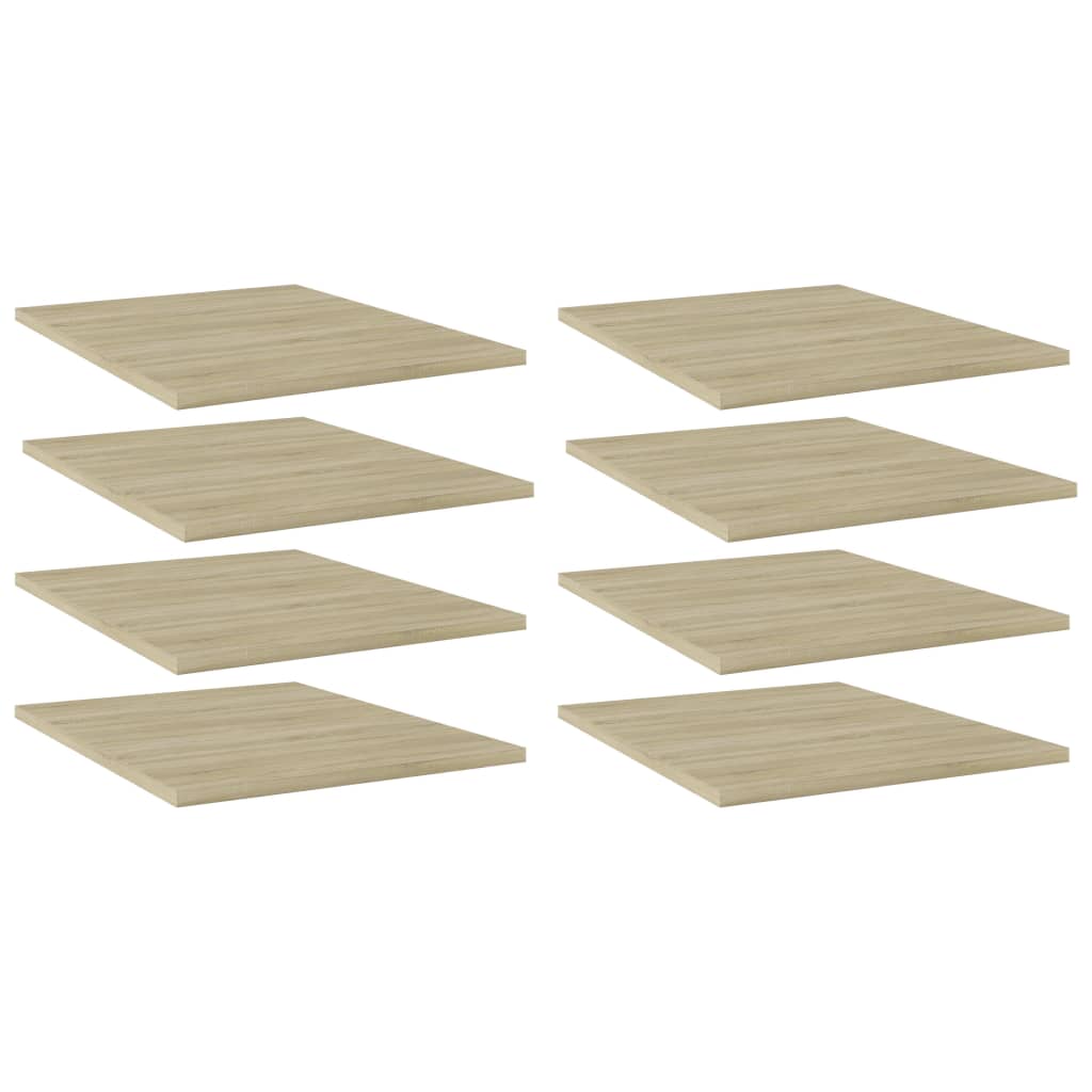 Ripiani Per Libreria 8Pz Rovere Sonoma 40X50X1,5Cm Multistrato Grigio Cemento