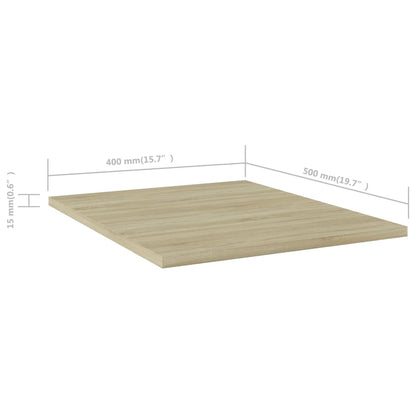 Ripiani Per Libreria 8Pz Rovere Sonoma 40X50X1,5Cm Multistrato Grigio Cemento