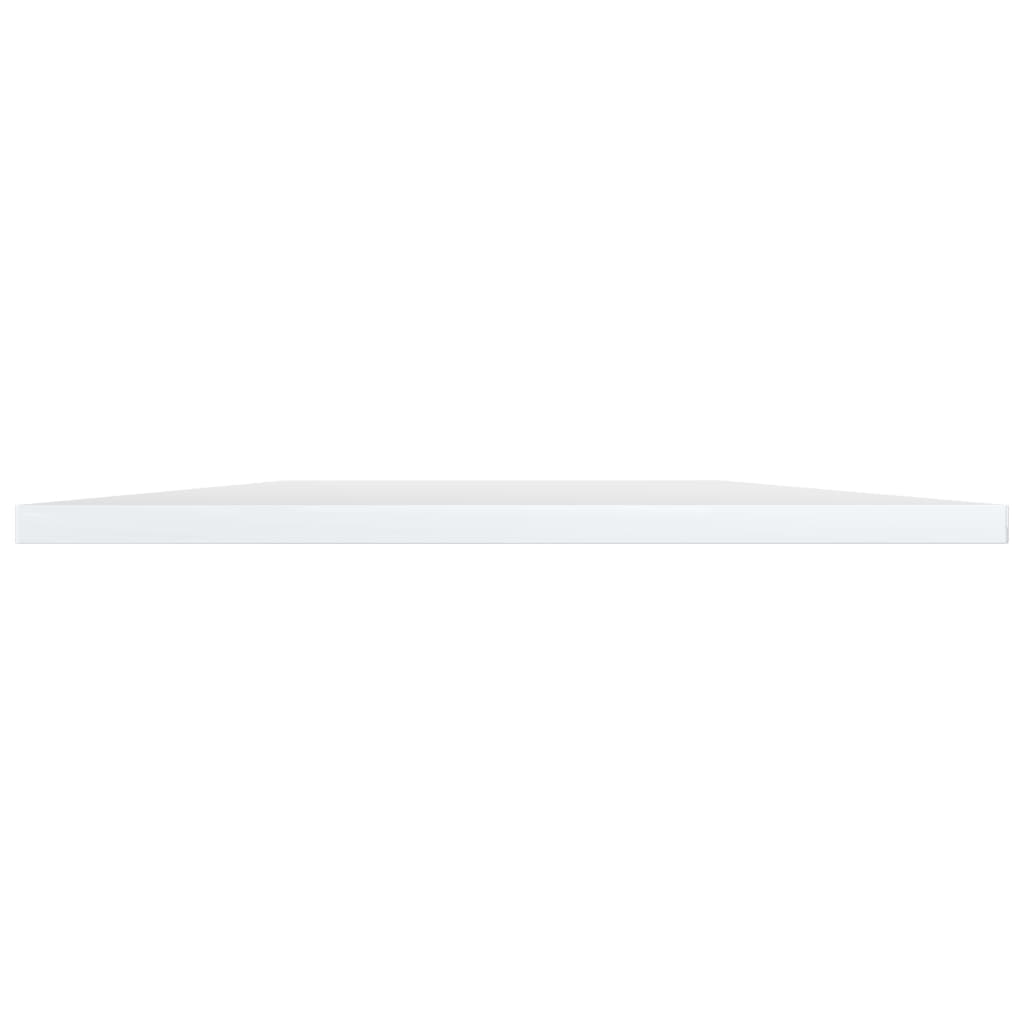 Ripiani Per Libreria 8Pz Bianco Lucido 40X50X1,5Cm Multistrato Grigio Cemento