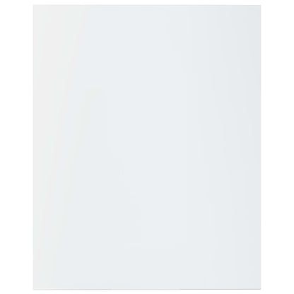 Ripiani Per Libreria 8Pz Bianco Lucido 40X50X1,5Cm Multistrato Grigio Cemento