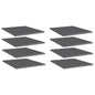 Ripiani Per Libreria 8Pz Grigio Lucido 40X50X1,5Cm Multistrato Grigio Cemento