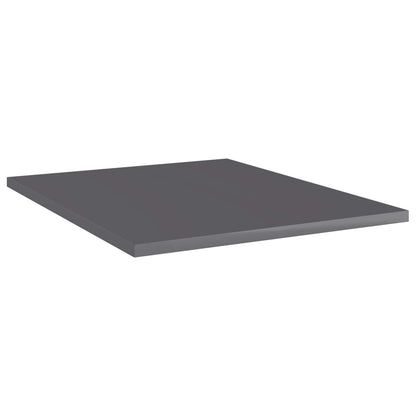 Ripiani Per Libreria 8Pz Grigio Lucido 40X50X1,5Cm Multistrato Grigio Cemento