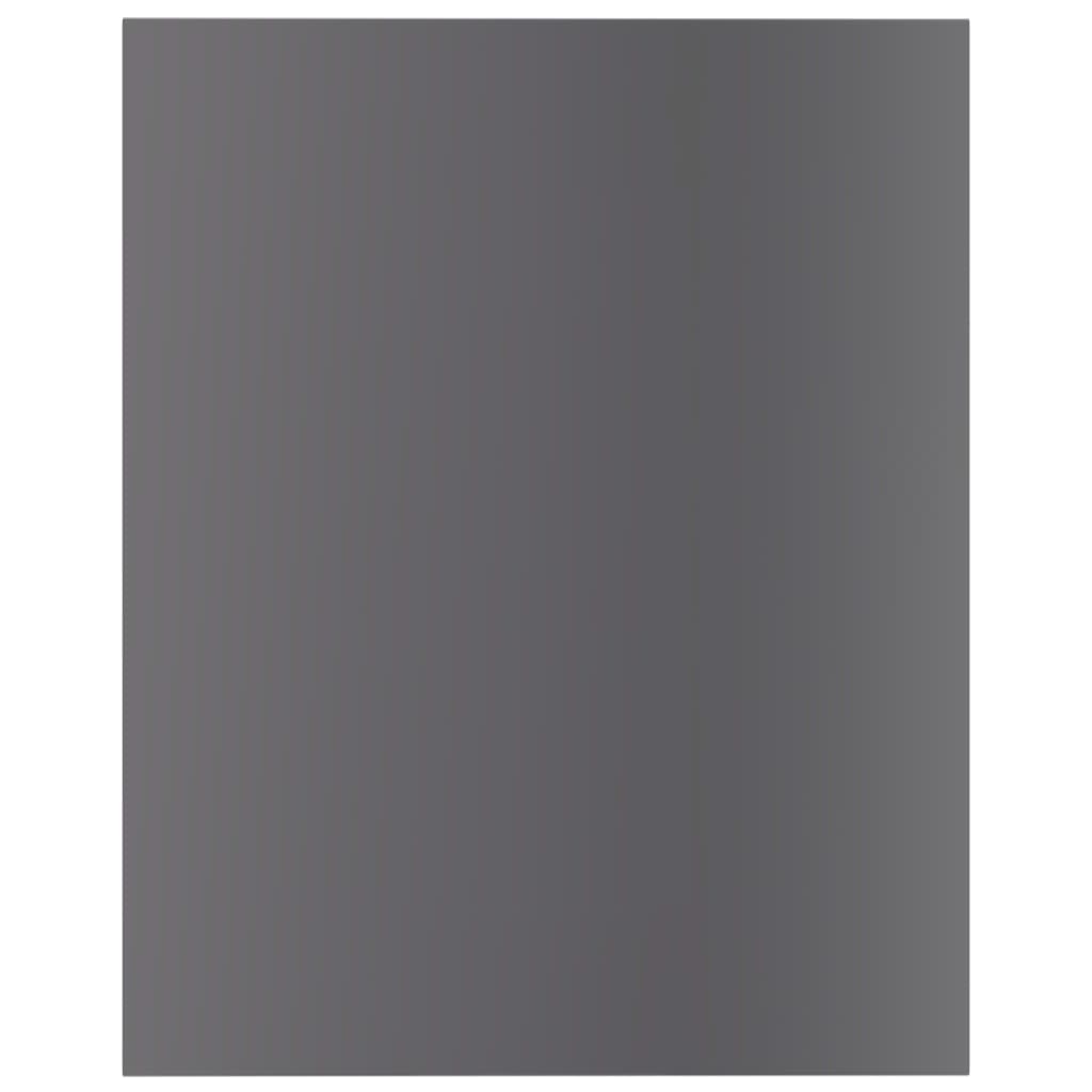 Ripiani Per Libreria 8Pz Grigio Lucido 40X50X1,5Cm Multistrato Grigio Cemento