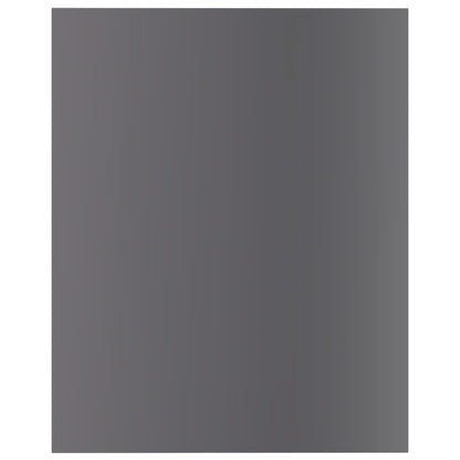 Ripiani Per Libreria 8Pz Grigio Lucido 40X50X1,5Cm Multistrato Grigio Cemento