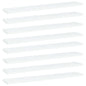Ripiani Per Libreria 8Pz Bianchi 60X10X1,5 Cm Legno Multistrato Grigio Cemento