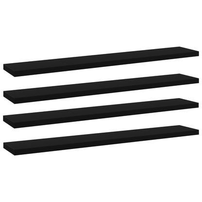 Ripiani Per Libreria 4Pz Neri 60X10X1,5Cm In Legno Multistrato Grigio Cemento