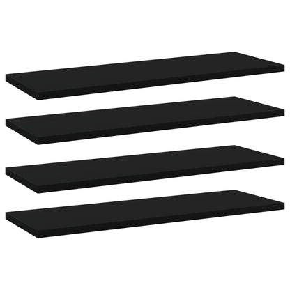 Ripiani Per Libreria 4Pz Neri 60X20X1,5Cm In Legno Multistrato Grigio Cemento