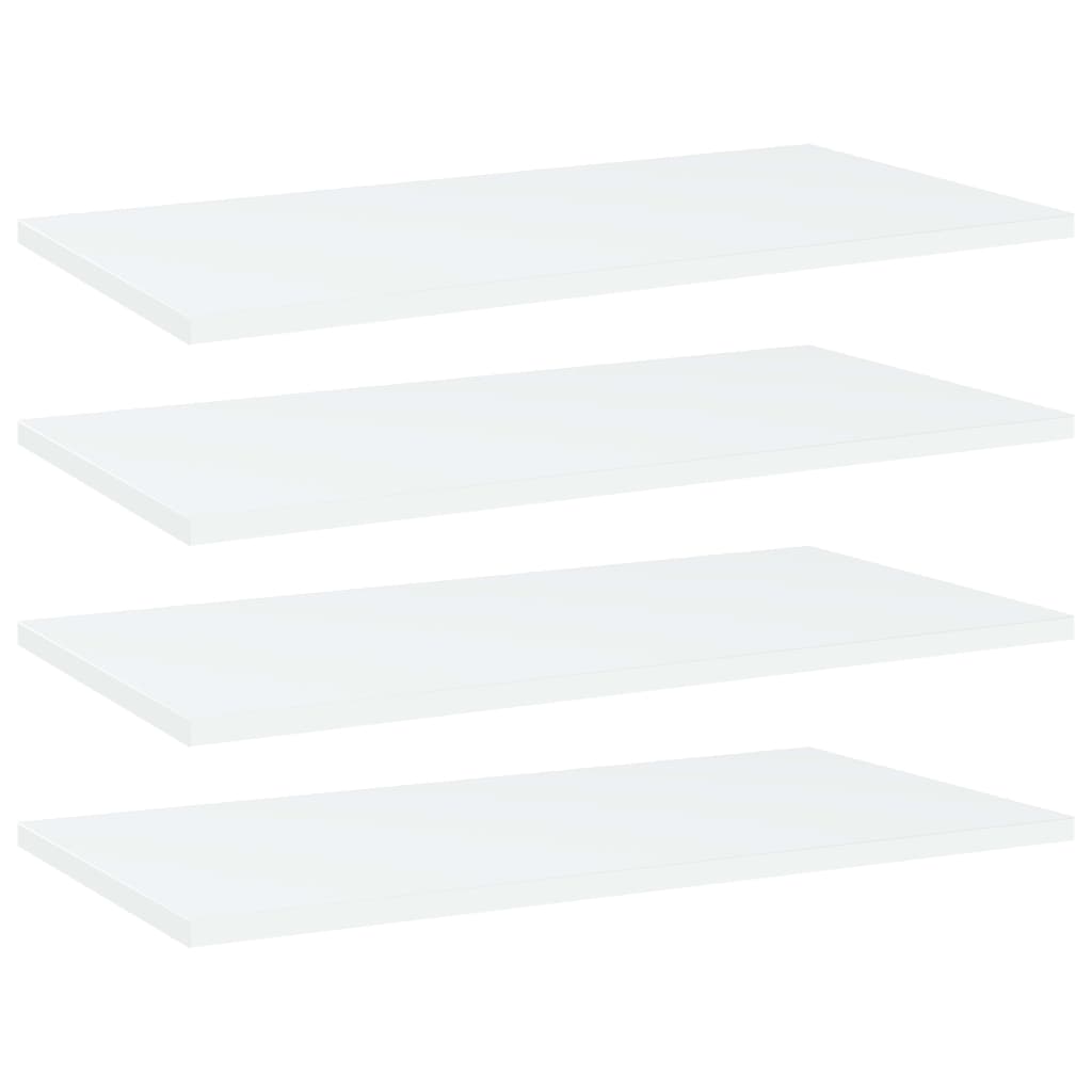 Ripiani Per Libreria 4Pz Bianchi 60X30X1,5 Cm Legno Multistrato Grigio Cemento