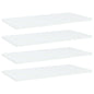 Ripiani Per Libreria 4Pz Bianchi 60X30X1,5 Cm Legno Multistrato Grigio Cemento